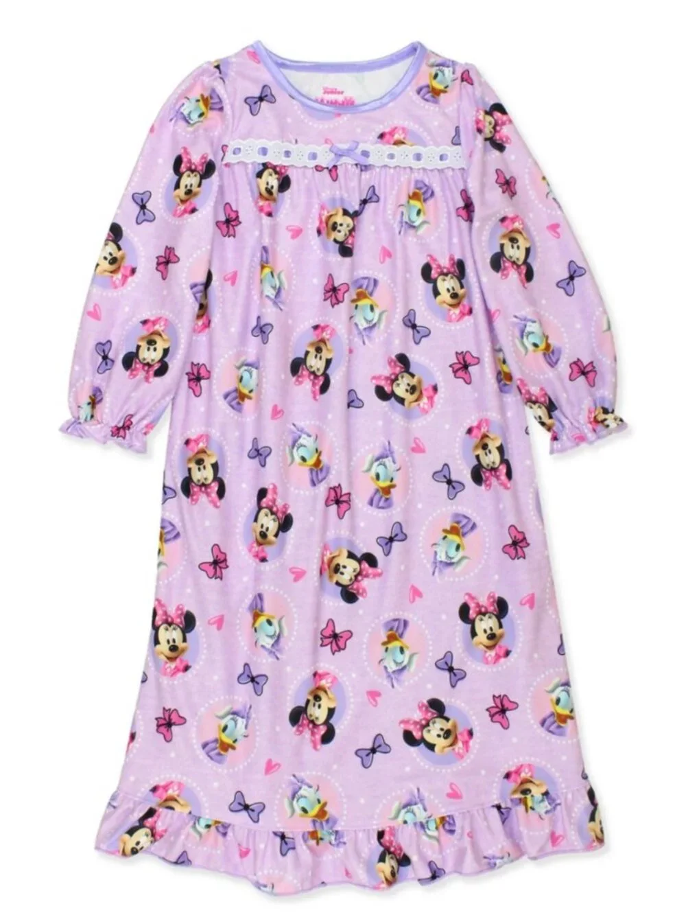 Disney Minnie Mouse Toddlers Girls Granny Gown Nightgown - Picture 2 of 2
